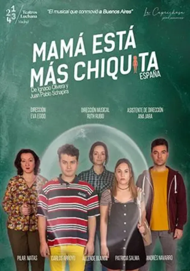 Poster del musical Mamá está más chiquita (2020)
