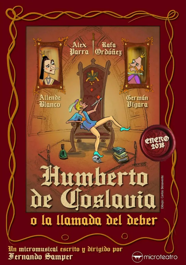 Poster del musical Humberto de Coslavia (2016)