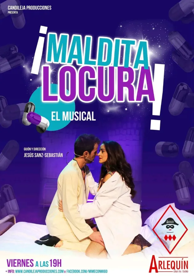 Poster del musical Maldita locura (2017)
