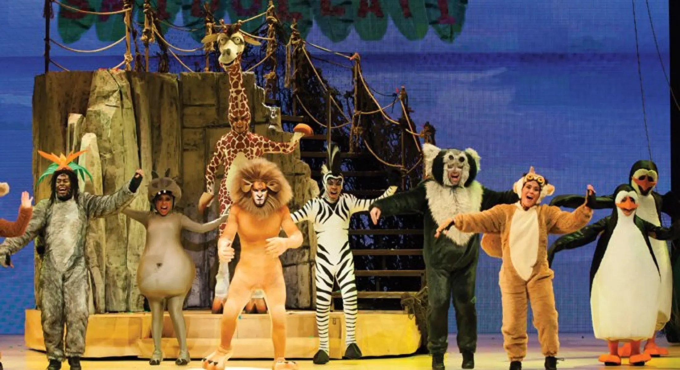 Imagen del musical Madagascar (2018)