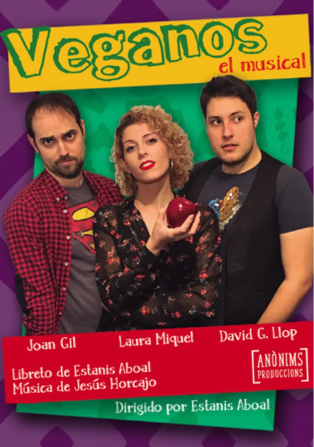 Poster del musical Veganos (2018)