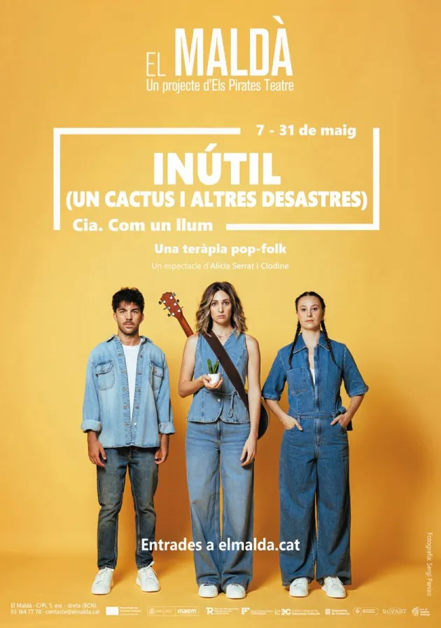 Poster del musical Inútil (un cactus i altres desastres) (2026)