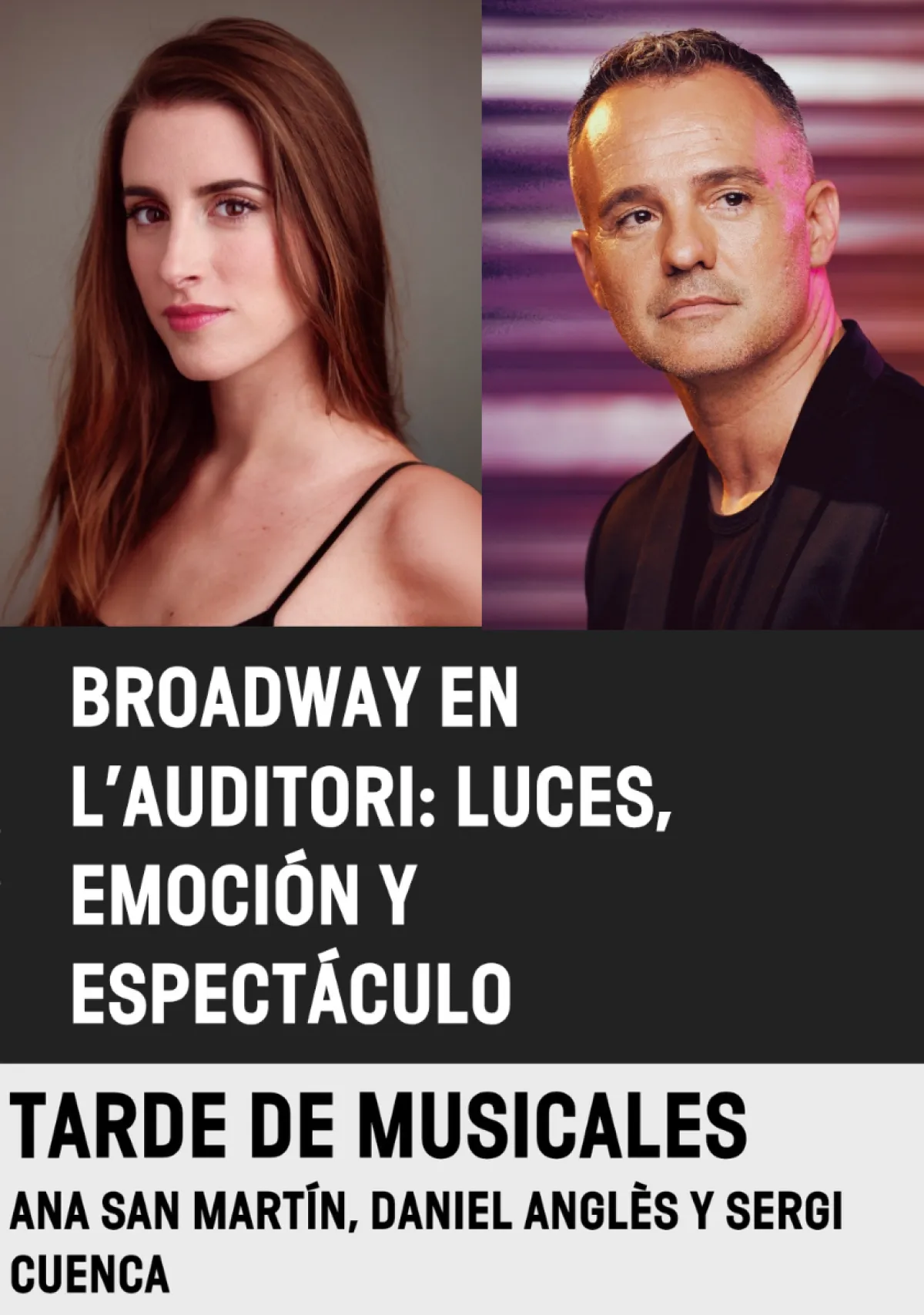 Broadway y el West End llegan a L’Auditori: Ana San Martín, Daniel Anglès y la BMB presentan 'Tarde de musicales'