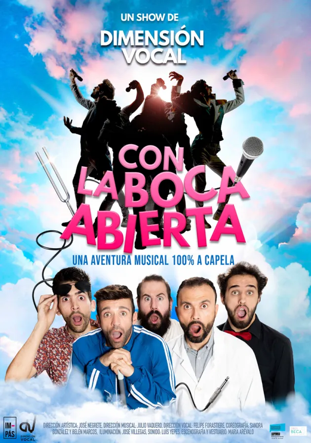 Poster del musical Con la boca abierta
