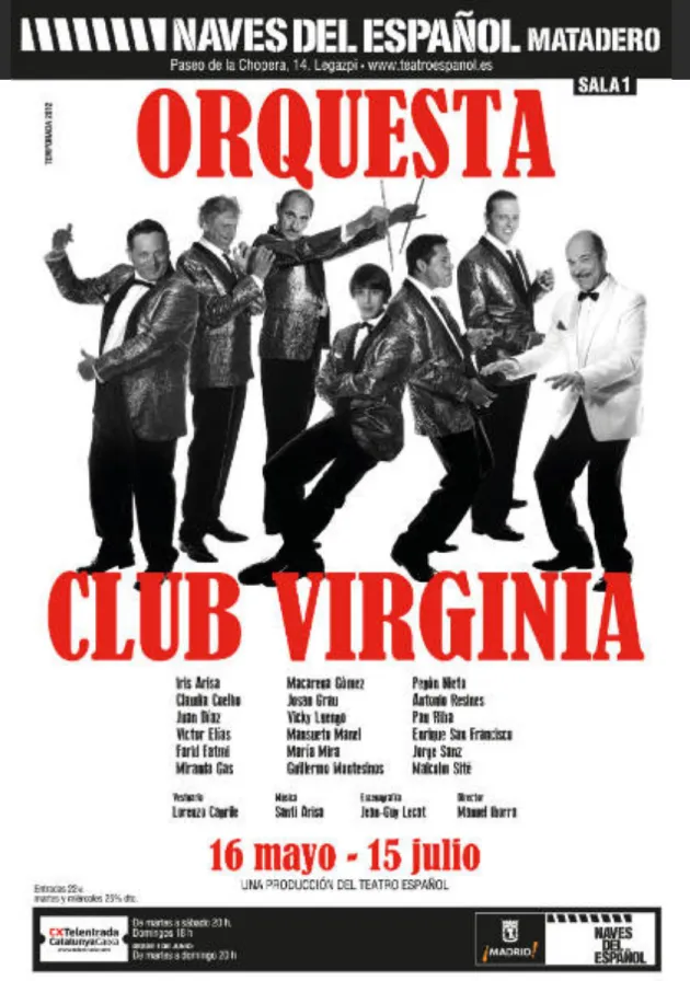 Poster del musical Orquesta Club Virginia (2012)
