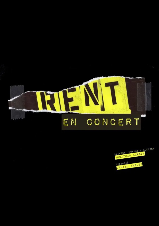 Poster del musical Rent en concert (2017)