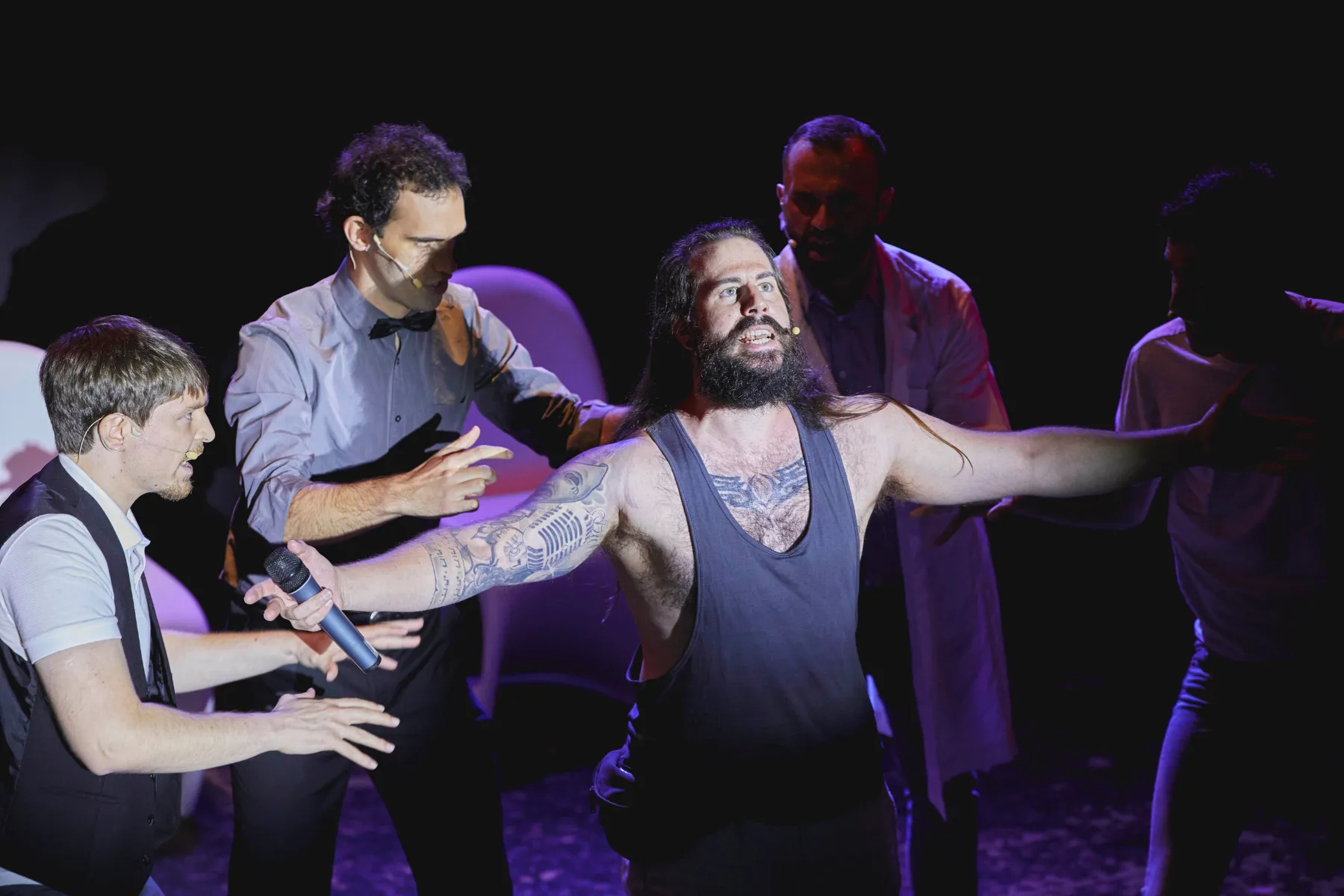 Imagen del musical Con la boca abierta