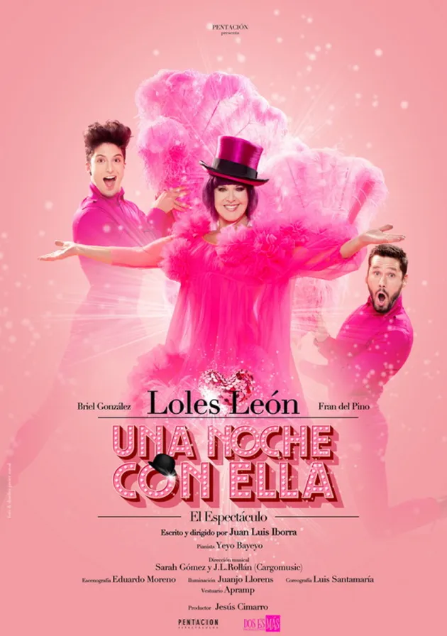 Poster del musical Una noche con ella (2021)