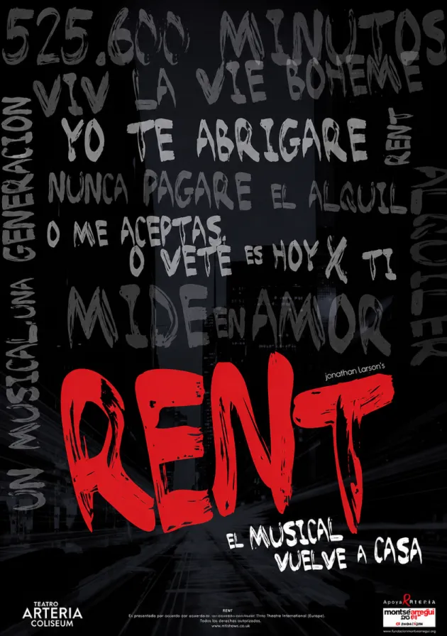 Poster del musical Rent en concierto (2011)