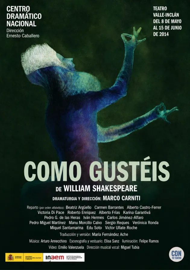 Poster del musical Como gustéis (2014)