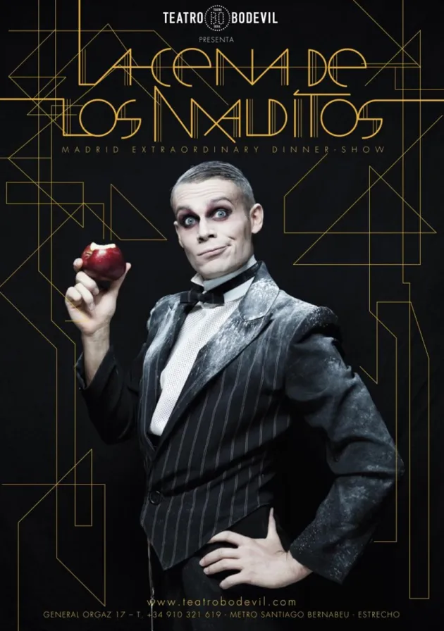 Poster del musical La cena de los malditos (2014)