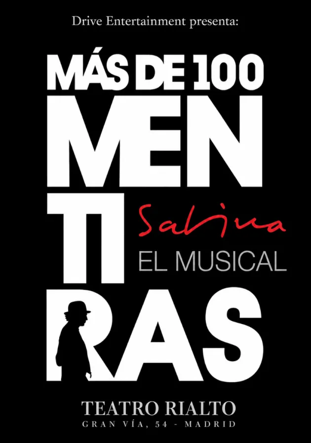 Poster del musical Más de 100 mentiras (2011)