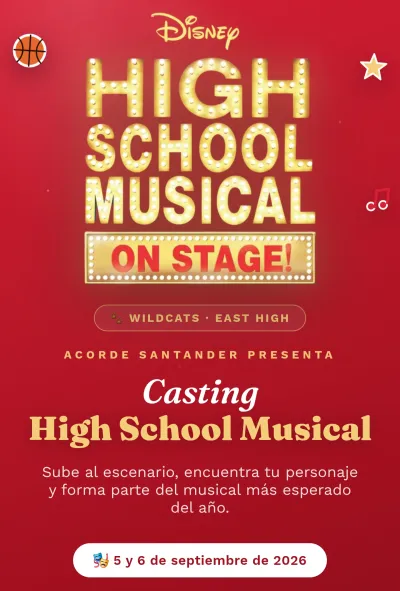 Acorde Santander convoca audiciones para el montaje amateur de ‘High School Musical’
