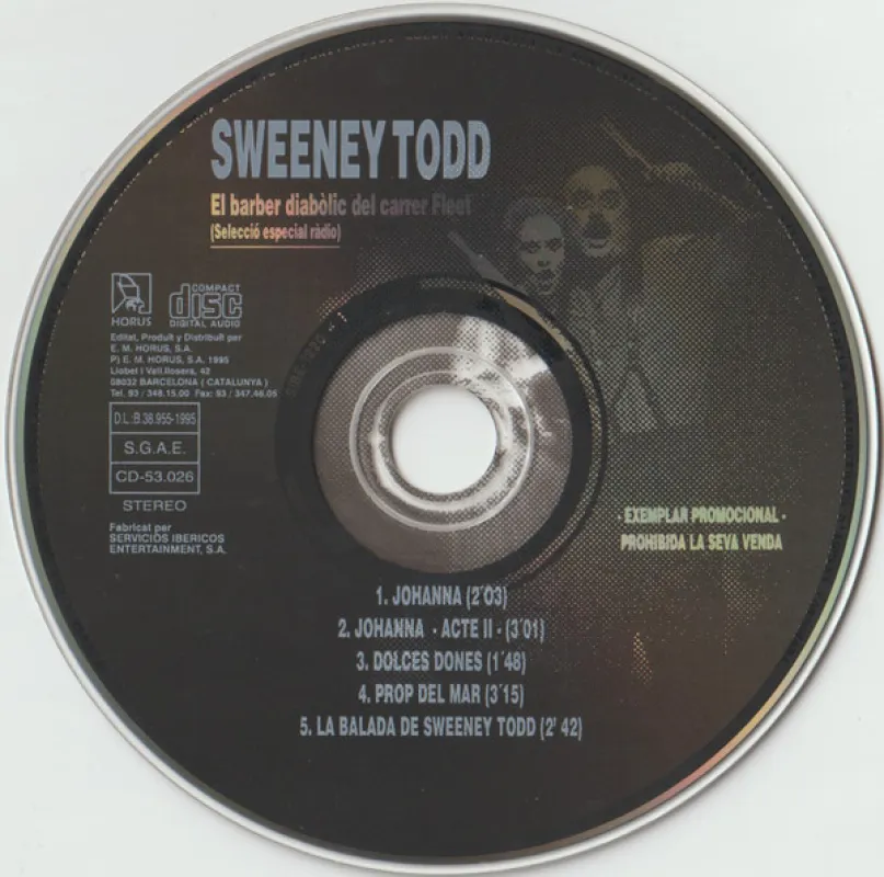 Sweeney Todd (promo especial radio)