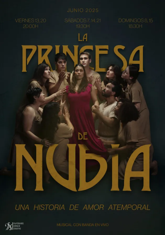Poster del musical La princesa de Nubia