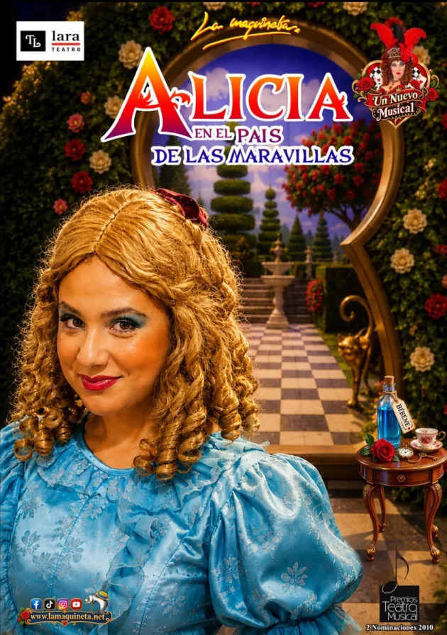 Poster del musical Alicia en el país de las maravillas