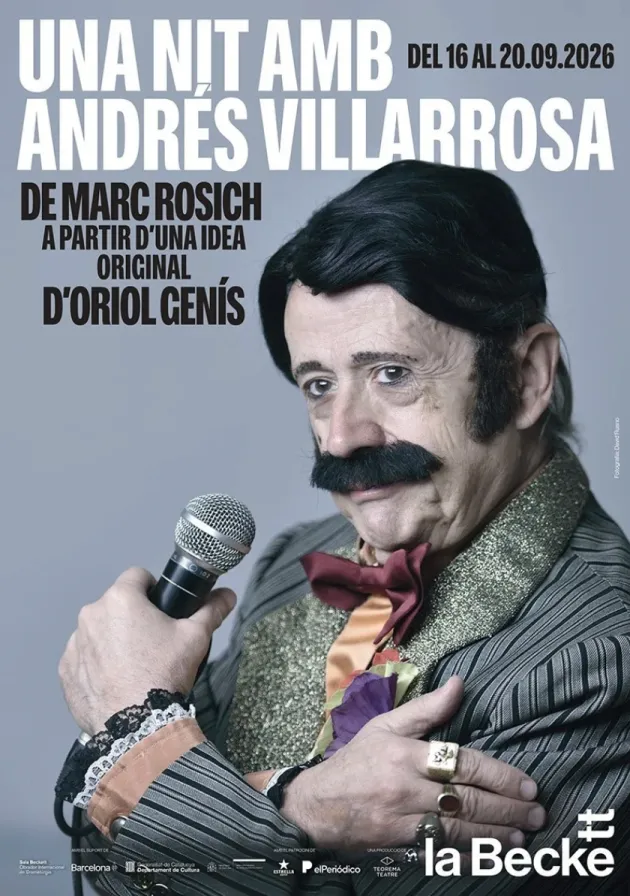 Poster del musical Una nit amb Andrés Villarrosa
