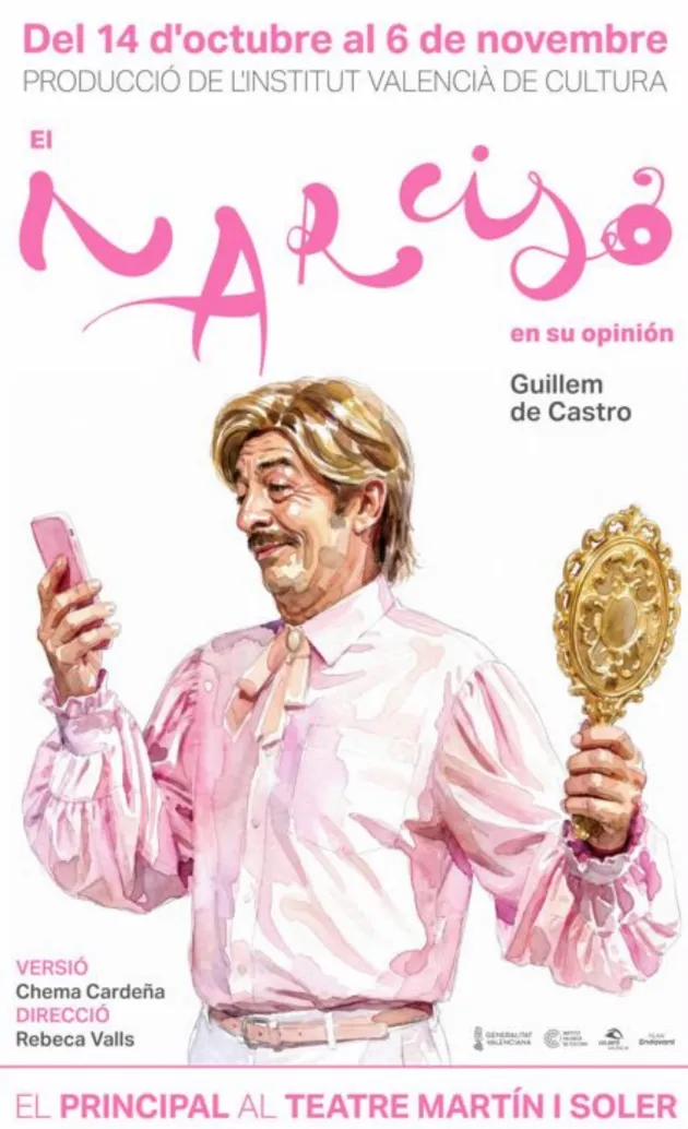 Poster del musical El narciso en su opinión