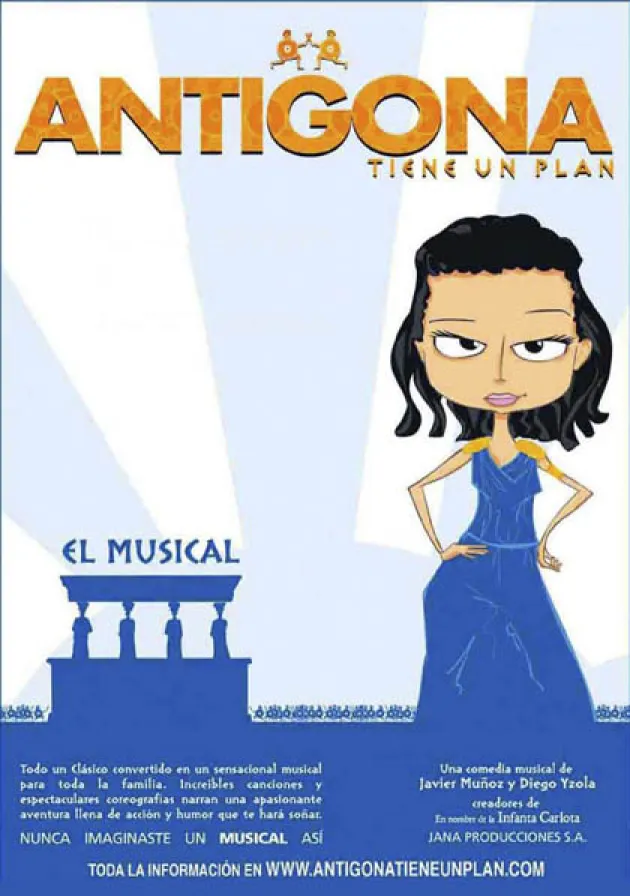 Poster del musical Antígona tiene un plan (2005)