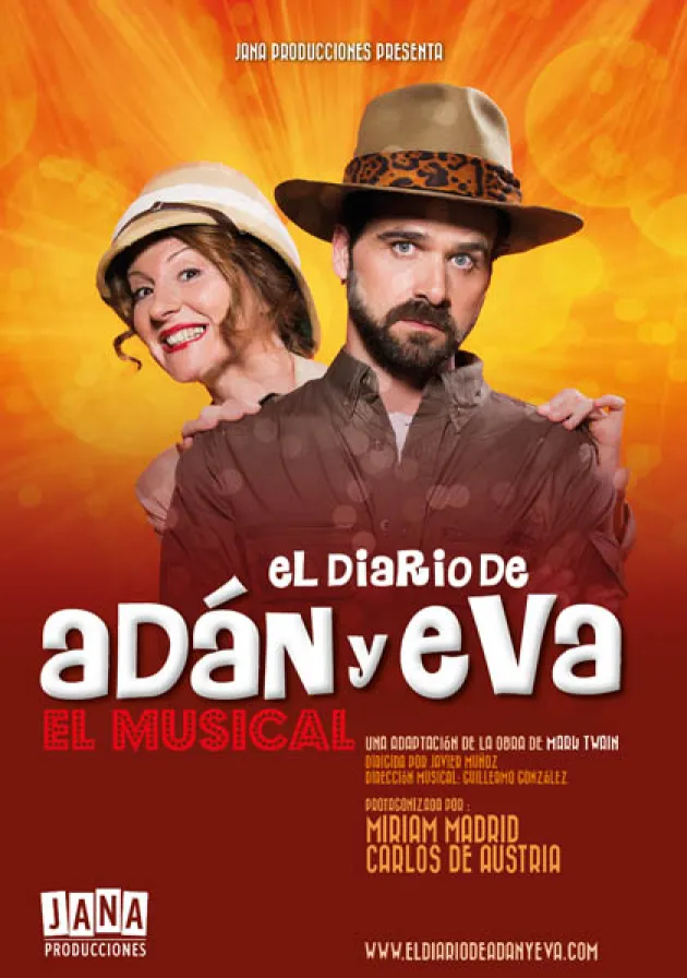 Poster del musical El diario de Adán y Eva (2015)