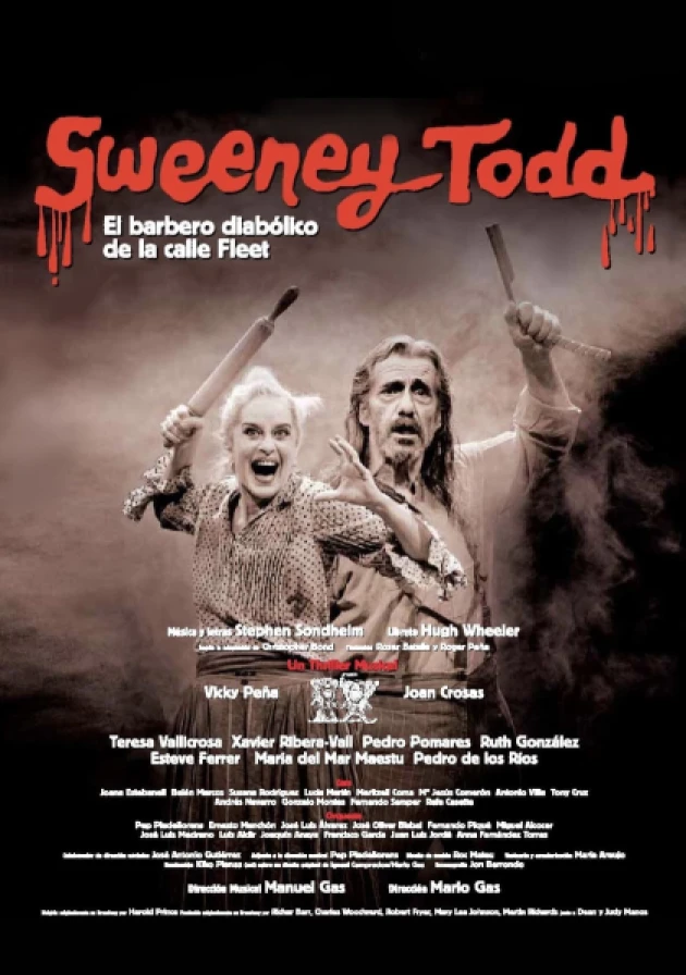 Poster del musical Sweeney Todd (2008)