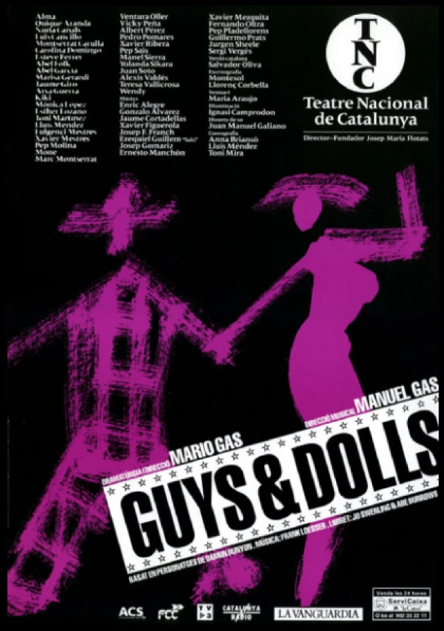 Poster del musical Guys & dolls (1998)