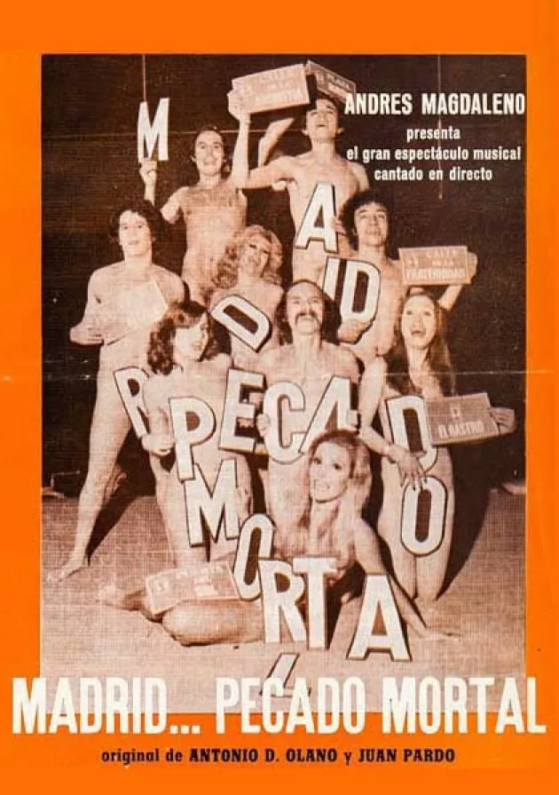 Poster del musical Madrid, pecado mortal (1977)