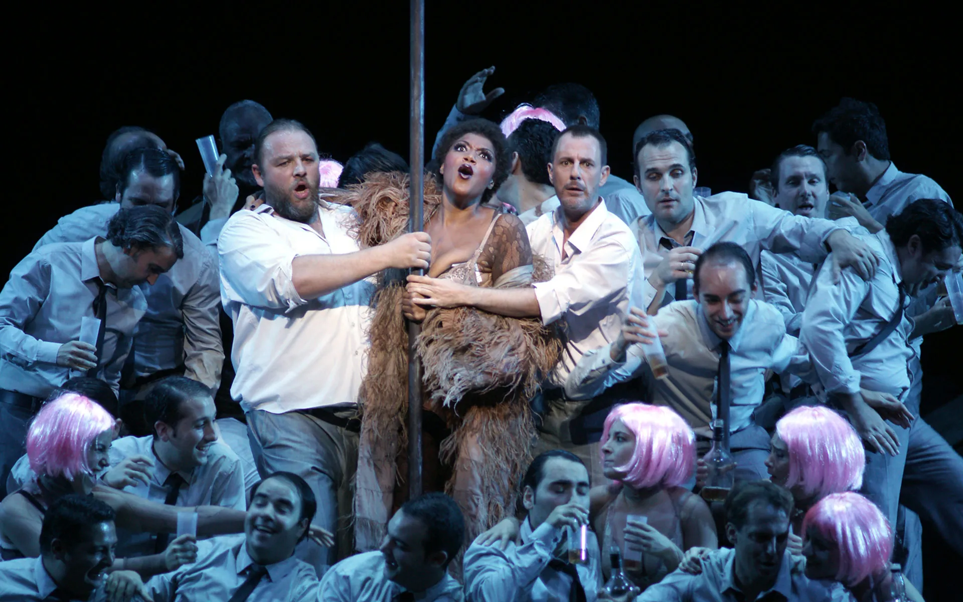 Imagen del musical Ascenso y caída de la ciudad de Mahagonny (2010)