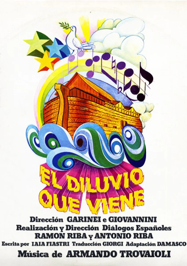 Poster del musical El diluvio que viene (1977)