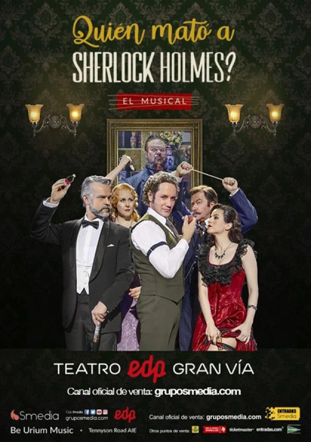 Poster del musical Quién mató a Sherlock Holmes? (2020)