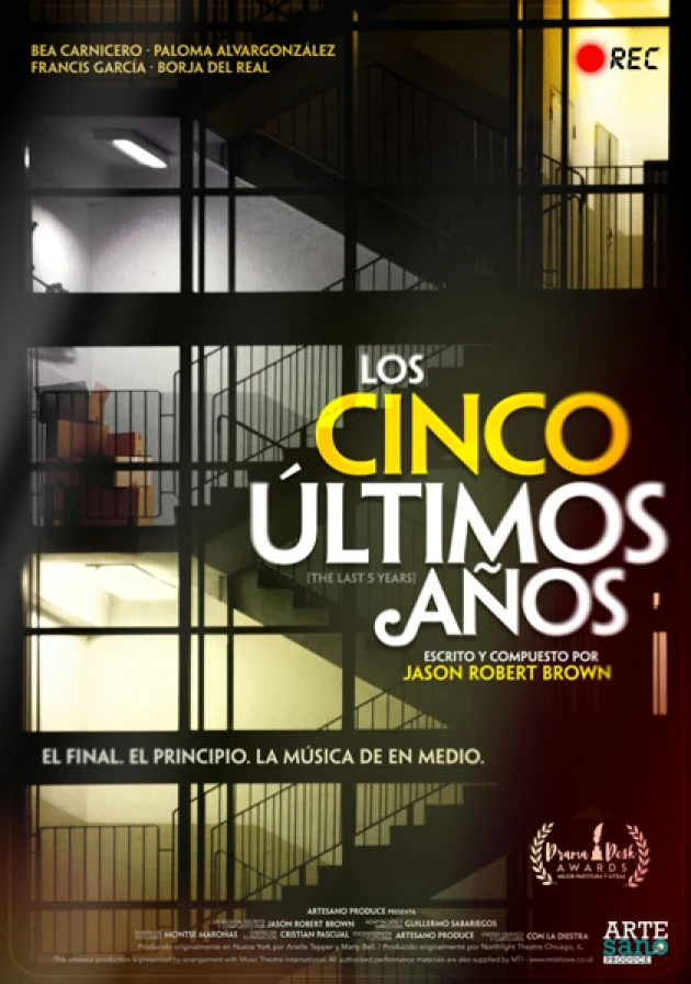 Poster del musical Los cinco últimos años (2025)