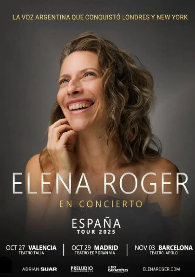 Poster del musical Elena Roger en concierto (2025)