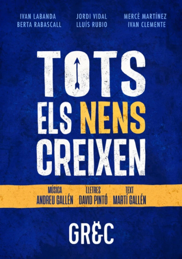 Poster del musical Tots els nens creixen (2025)