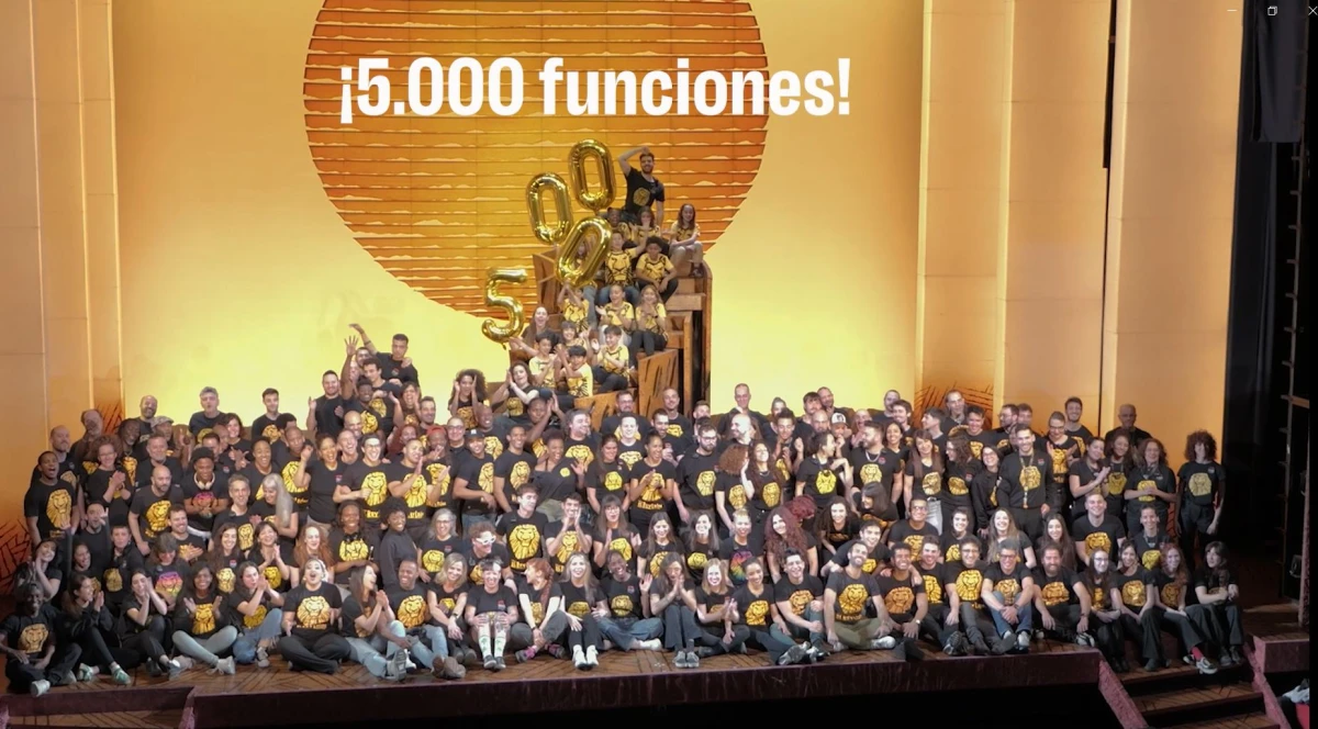 "El Rey León" alcanza las 5.000 funciones y supera los 7 millones de espectadores en Madrid
