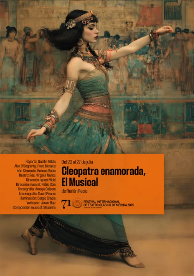 Poster del musical Cleopatra enamorada (2025)