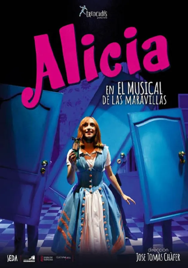 Poster del musical Alicia en el musical de las maravillas (2019)