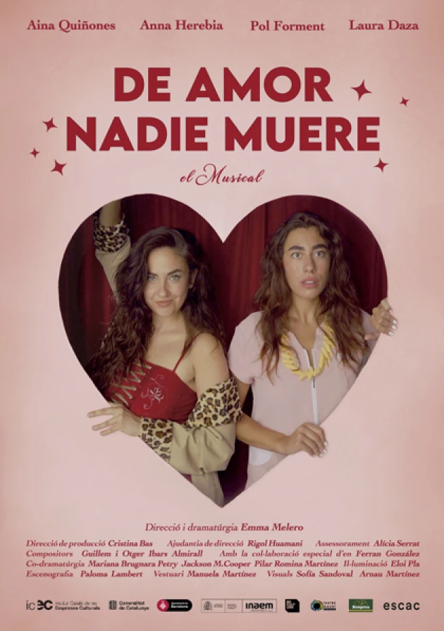 Poster del musical De amor nadie muere (2025)