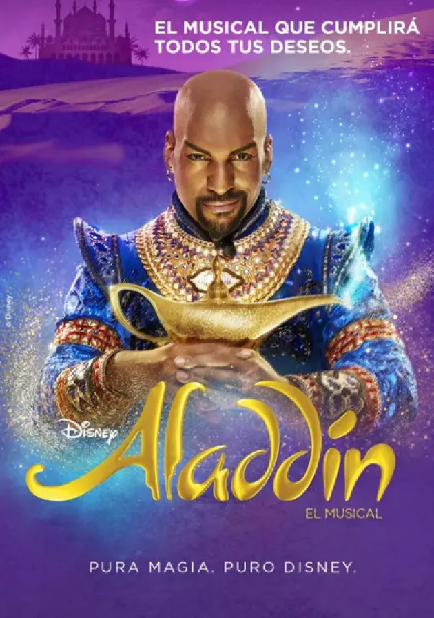 Poster del musical Aladdin (2023)