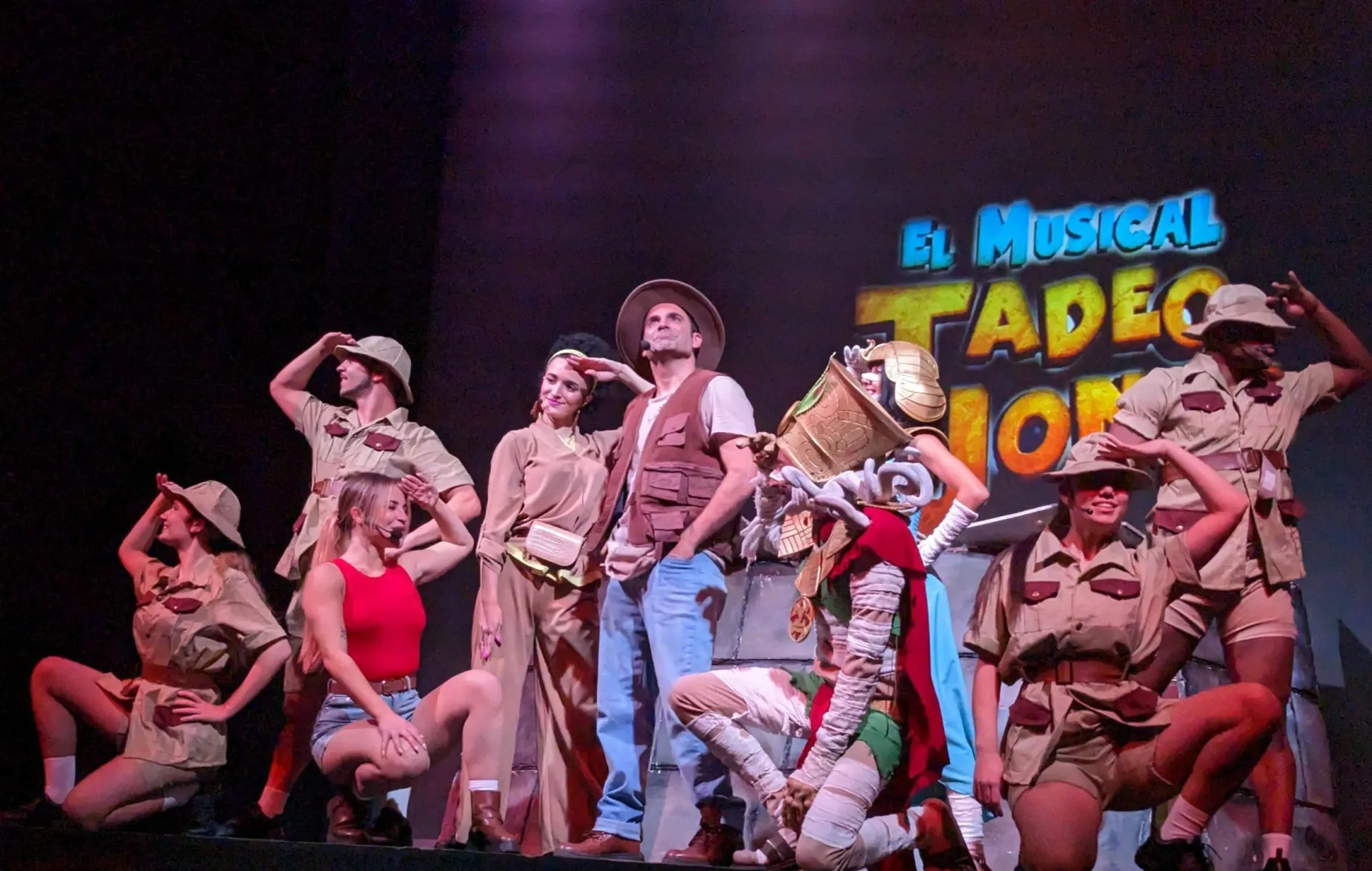 Imagen del musical Tadeo Jones y la tabla esmeralda (2022)