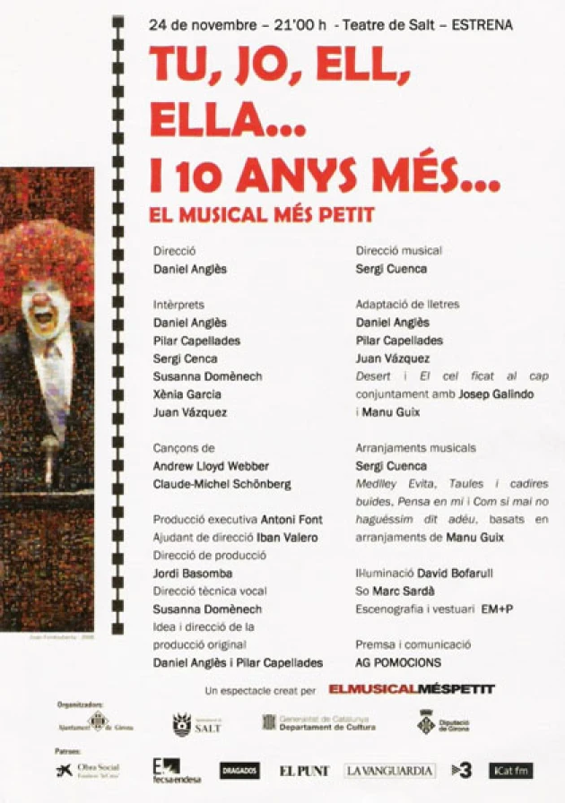 Poster del musical Tu, Jo, Ell, Ella… i 10 anys més (2006)
