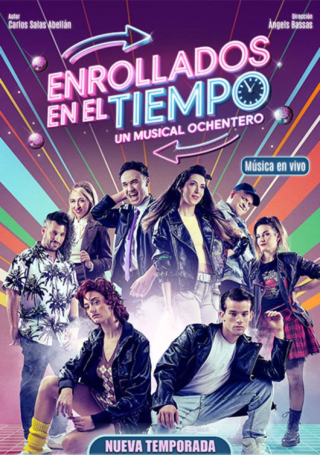 Poster del musical Enrollados en el tiempo (2025)