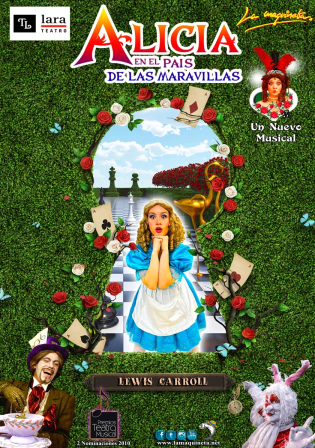 Poster del musical Alicia en el país de las maravillas