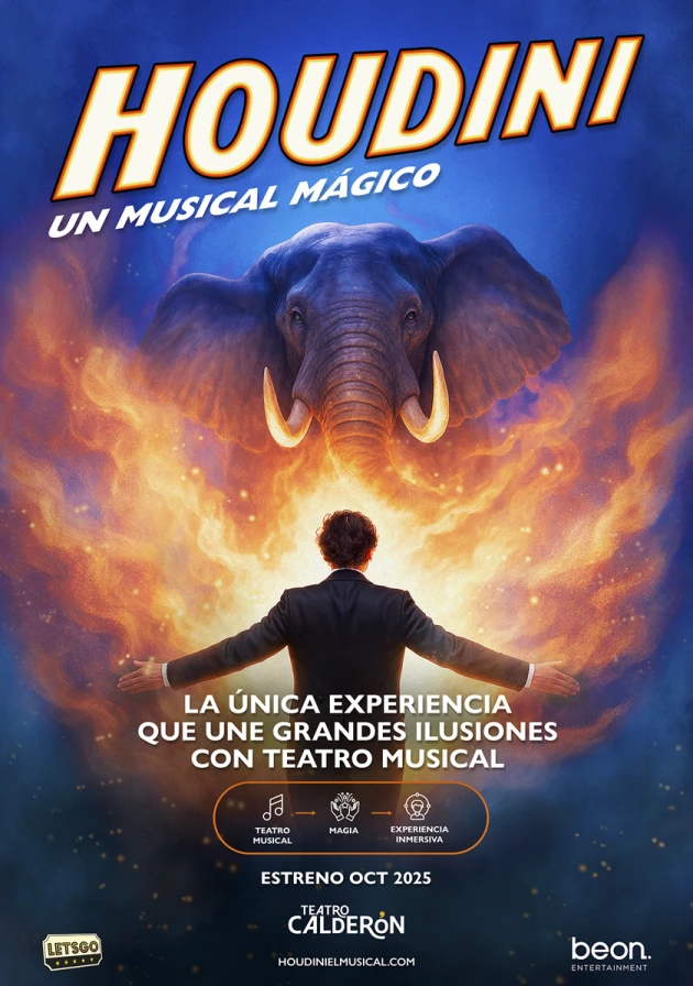 Poster del musical Houdini, un musical mágico