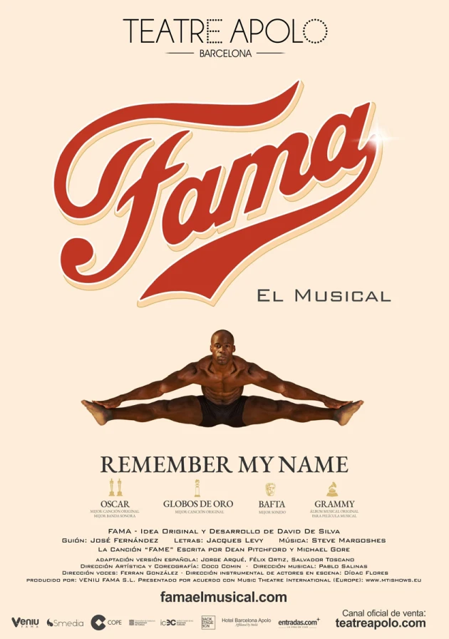 Poster del musical Fama (2021)