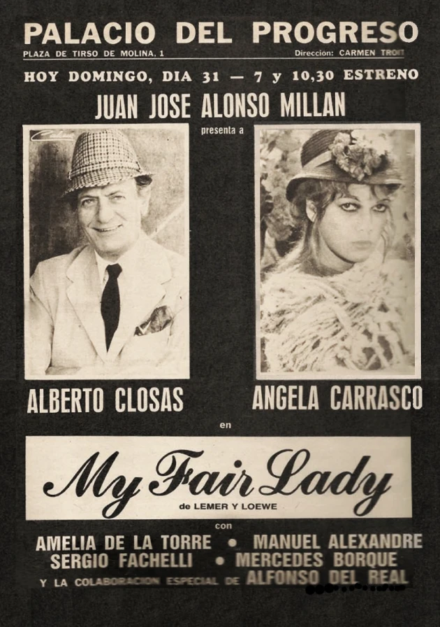 Poster del musical My fair lady (1982)