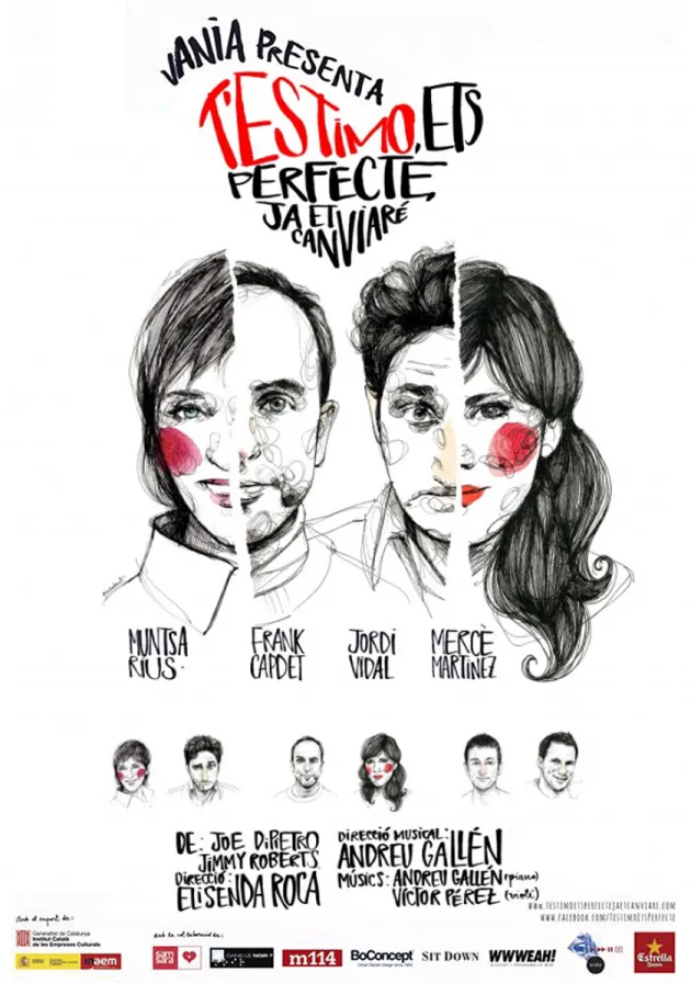 Poster del musical T’estimo, ets perfecte, ja et canviaré (2013)