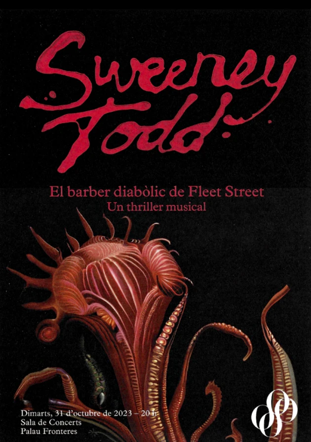 Poster del musical Sweeney Todd (2023)