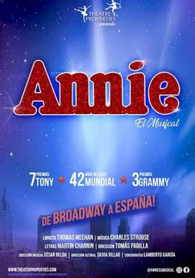 Poster del musical Annie (2019)