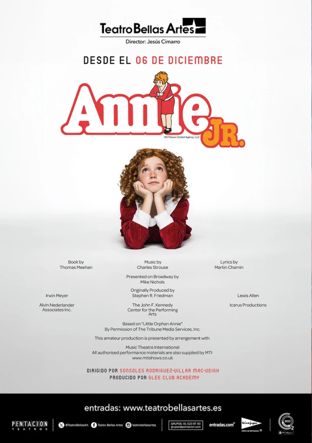 Poster del musical Annie Jr. (2025)