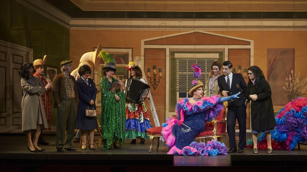 Imagen del musical L’amor venía amb taxi